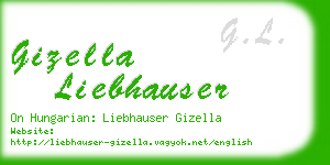 gizella liebhauser business card